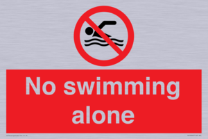 No swimming alone